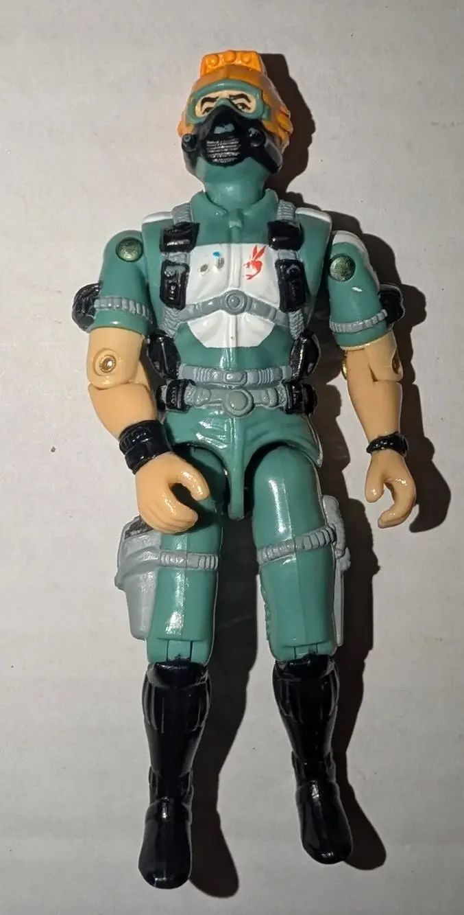 Vintage 1986 GI Joe ARAH Wet Suit v1 Action Figure Scuba SEAL Diver